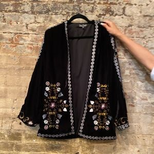 Top Shop Velvet Kimono